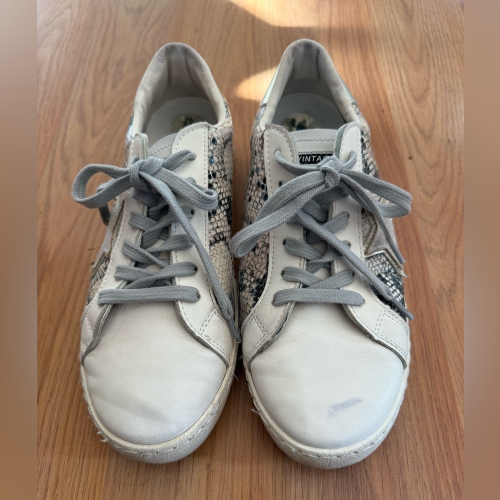 Vintage Havana Bianca Gold Snake-Star Sneakers size 8 - Picture 6 of 8